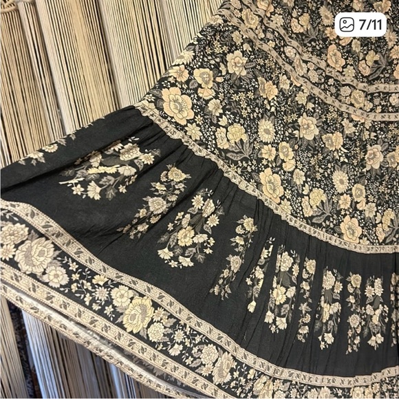 EUC Spell Juniper Maxi Skirt in Charcoal size small - Picture 7 of 11